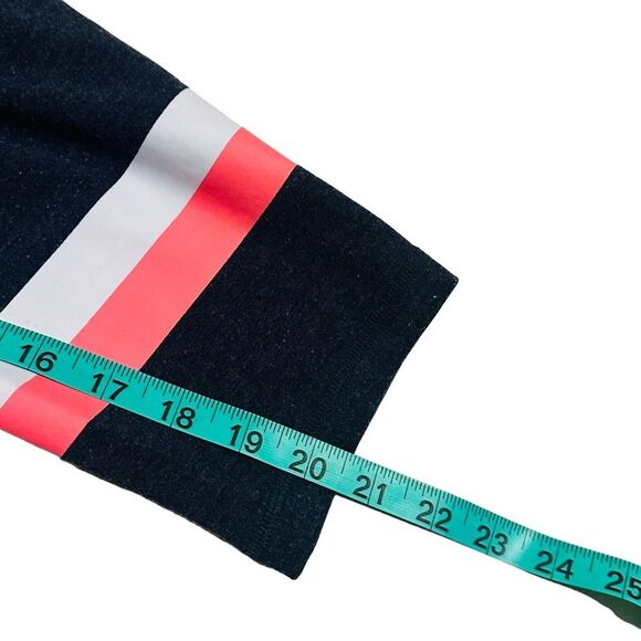 10/$25🦋 Victoria's Secret Dark Blue Ankle Pants w/ Coral/White Stripes - Medium - Picture 9 of 13